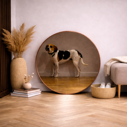 Zlutowana lustro brazowe